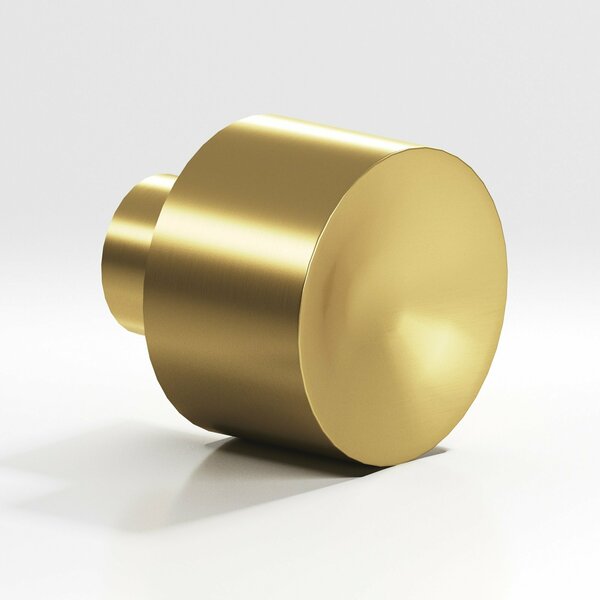 Colonial Bronze 184 Series 1in Diameter Cabinet Knob Satin Brass Finish 1844